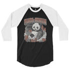 Panda-monium 3/4 sleeve raglan shirt