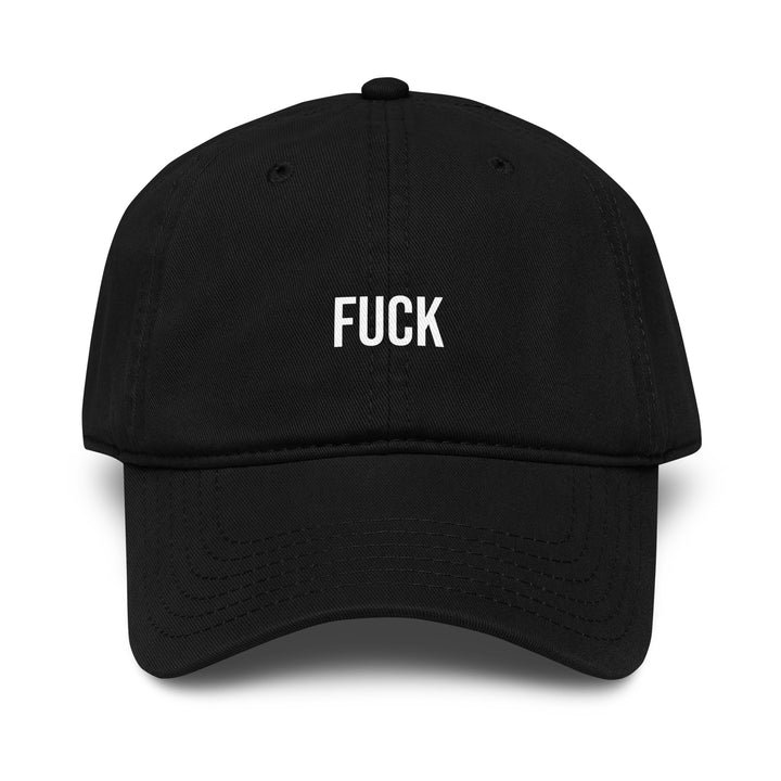Fuck Dad Hat – Black – Front View