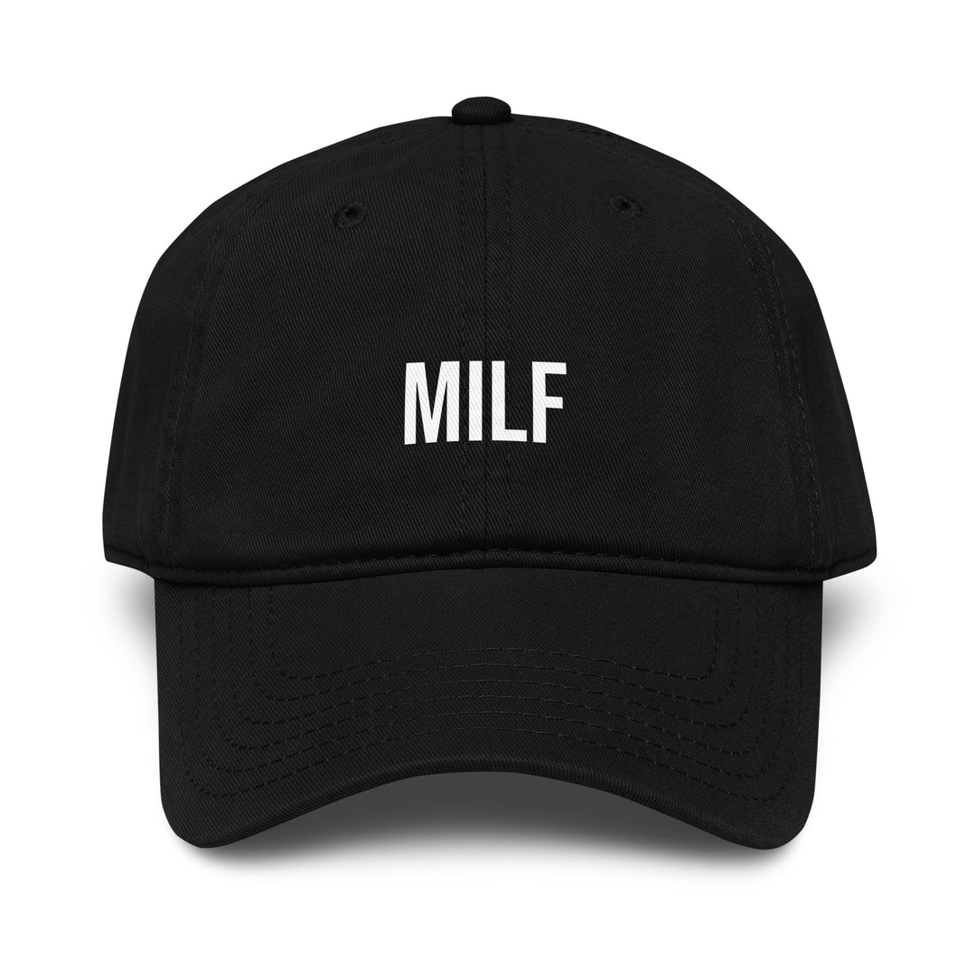 MILF Dad Hat – Black – Front View