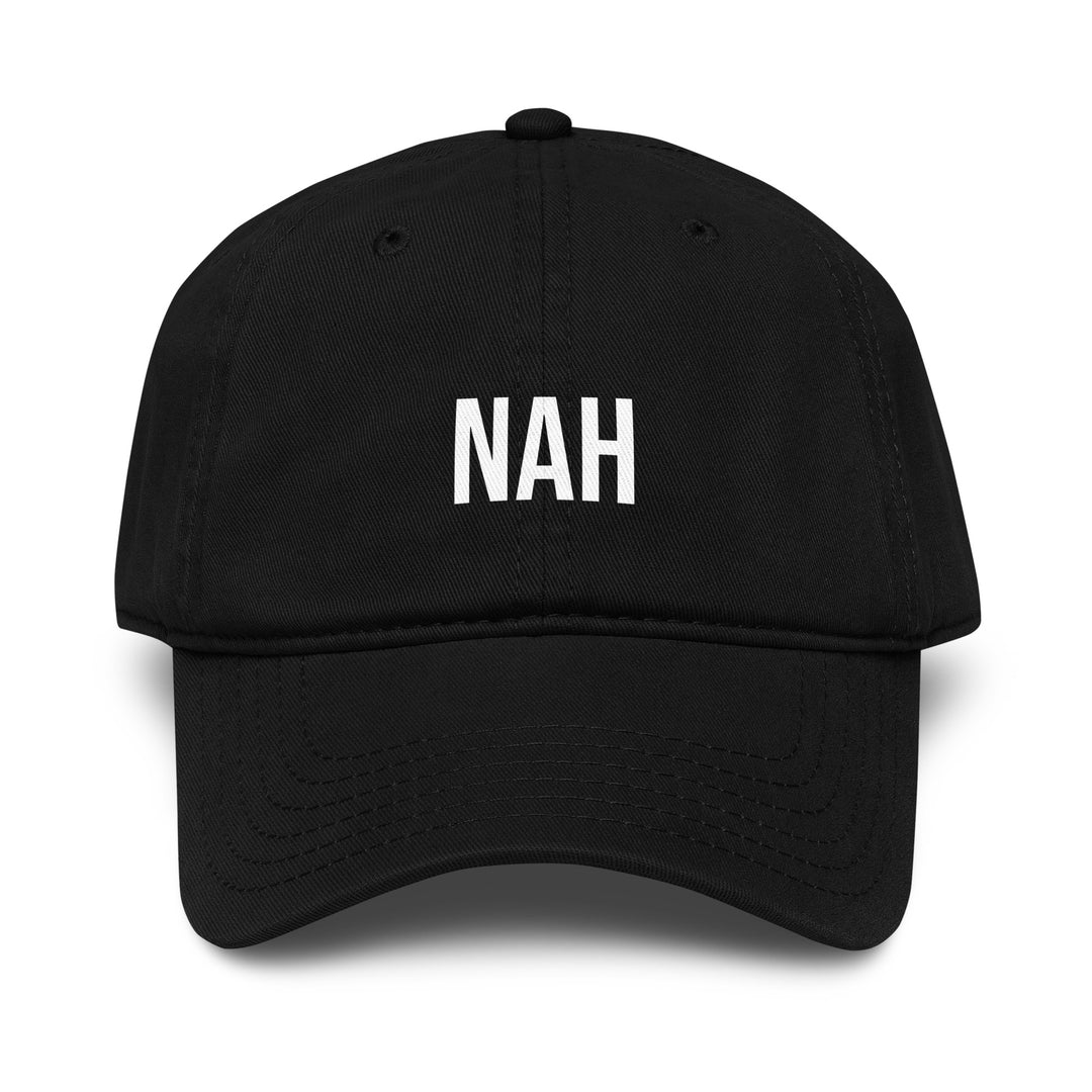 Nah Dad Hat – Black – Front View