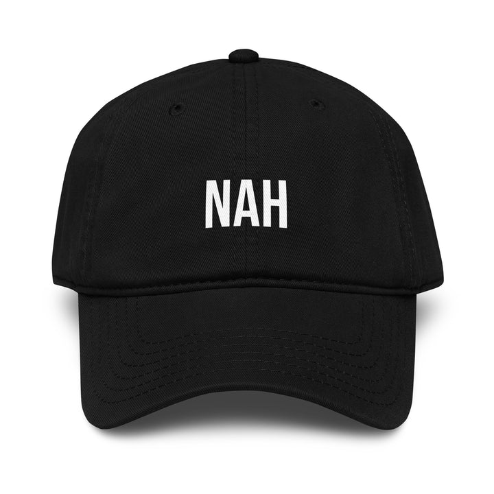 Nah Dad Hat – Black – Front View