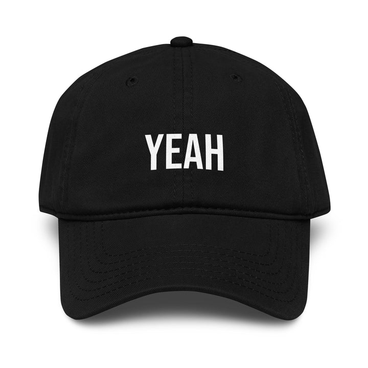 Yeah Dad Hat – Black – Front View