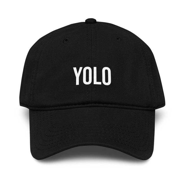 YOLO Dad Hat – Black – Front View