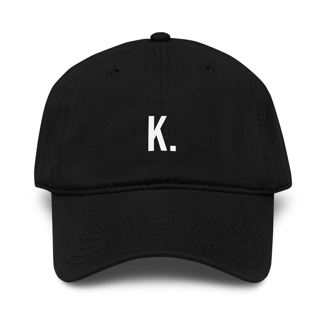 K Dad Hat – Black – Front View