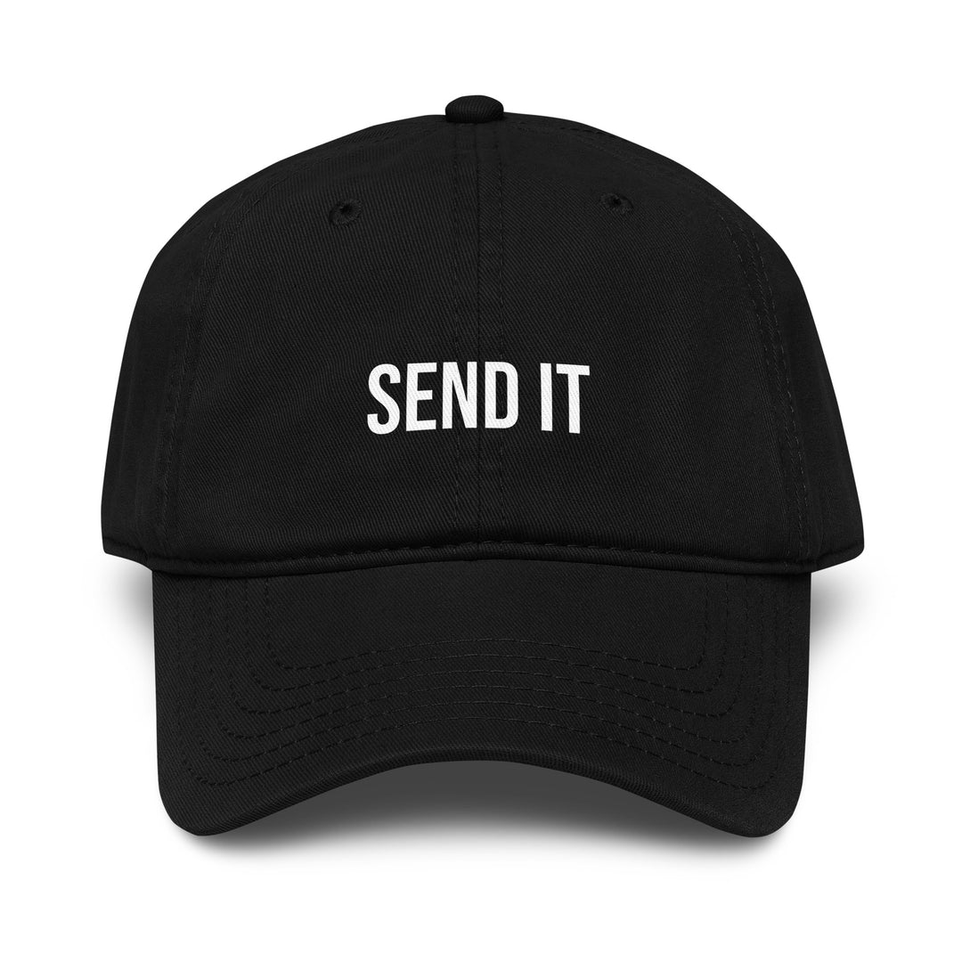 Send It Dad Hat – Black – Front View