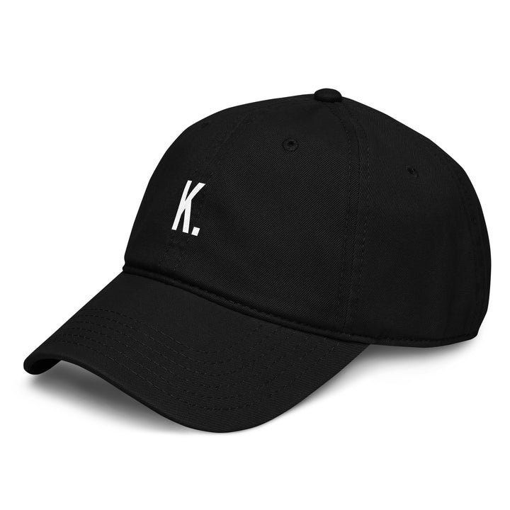 K Dad Hat – Black – Left Side