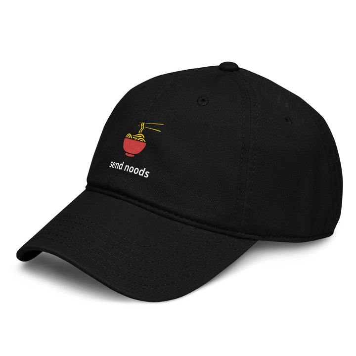 Send Noods Dad Hat – Black – Left Side