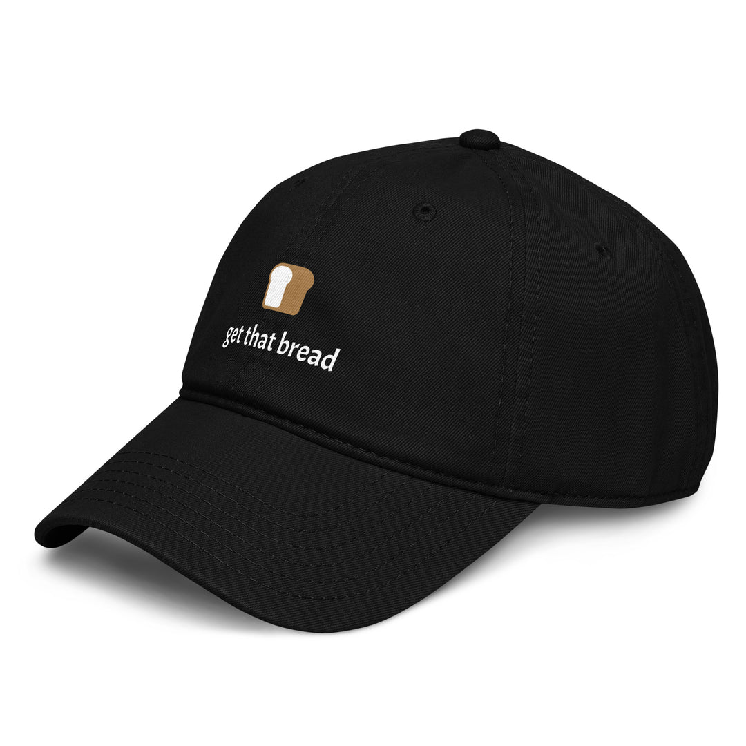 Get That Bread Dad Hat – Black – Left Side