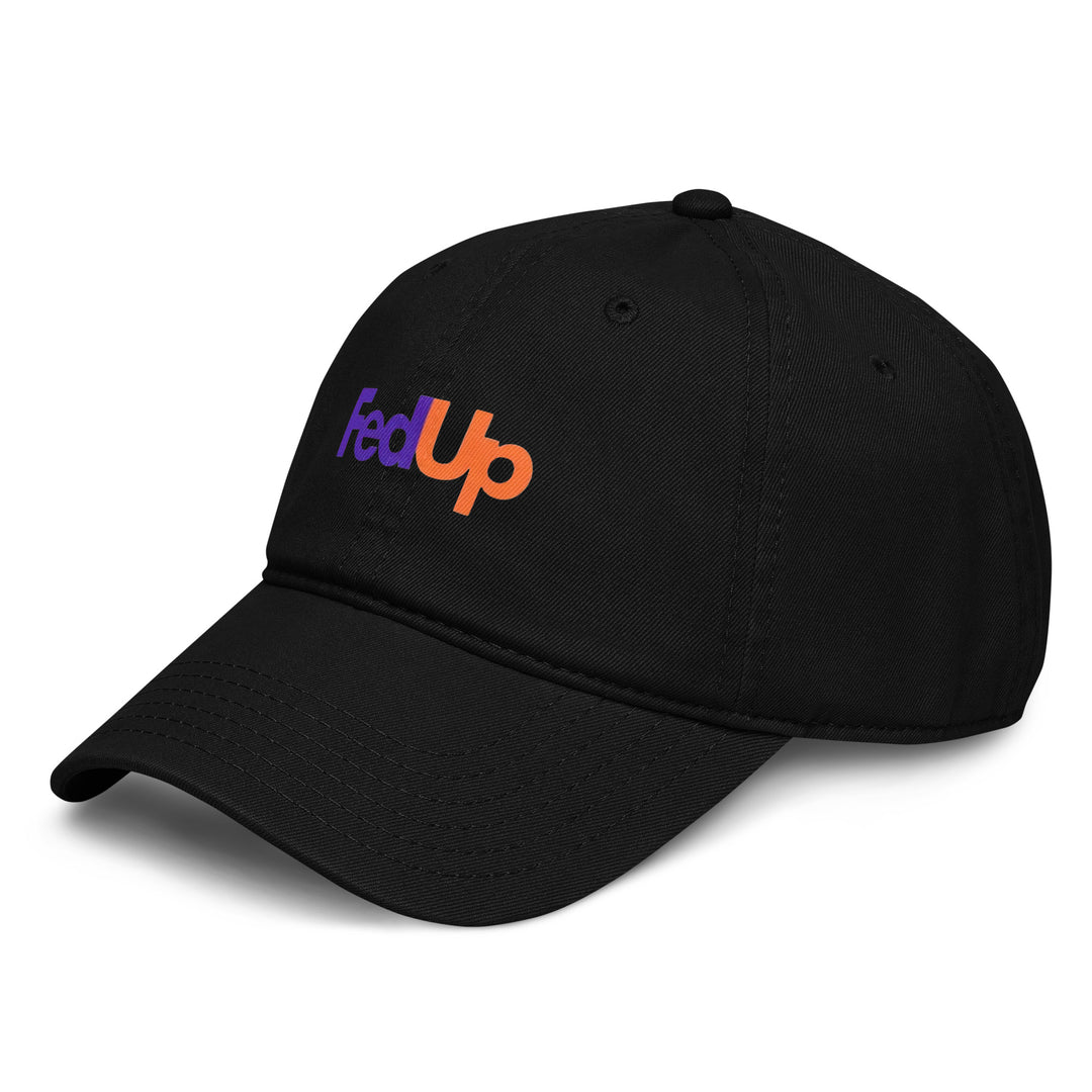 FedUp Dat Hat black cap side view