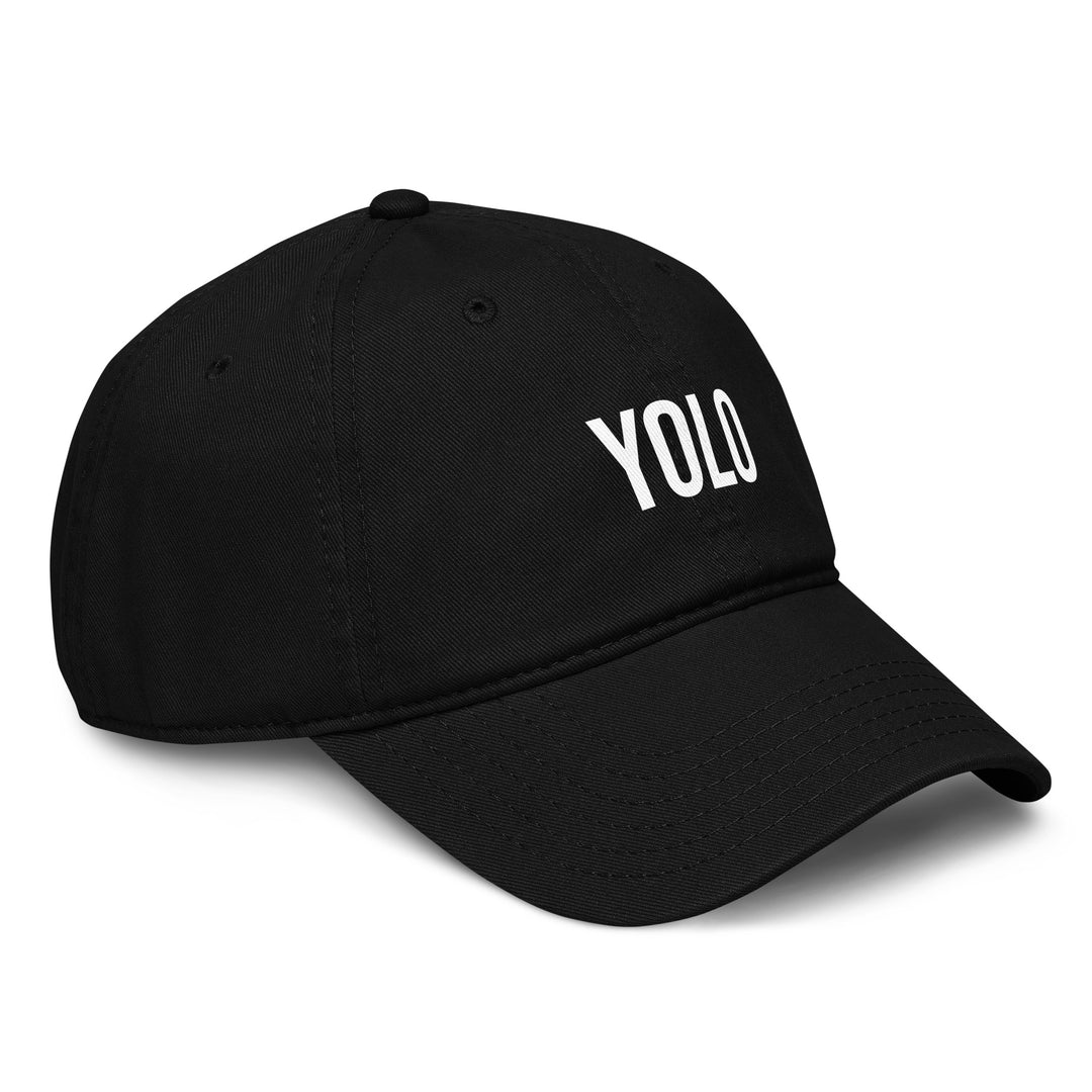 YOLO Dad Hat – Black – Right Side