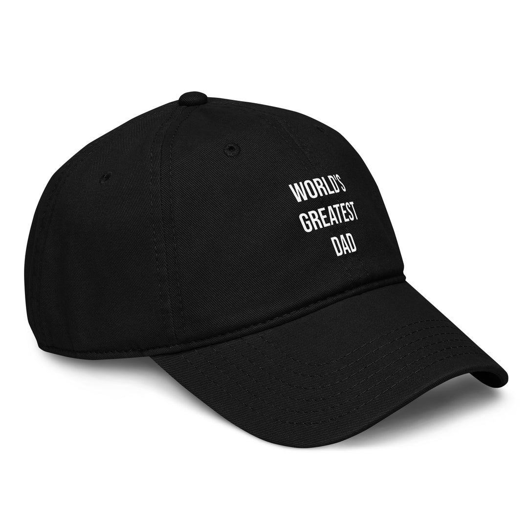 World's Greatest Dad Dad Hat – Black – Right Side