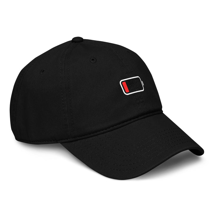 Low Battery Dad Hat – Black – Right Side