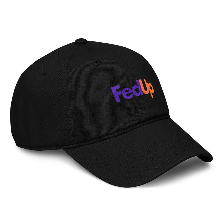 FedUp Dat Hat black cap side view