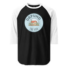 Defund The HOA 3/4 sleeve raglan shirt