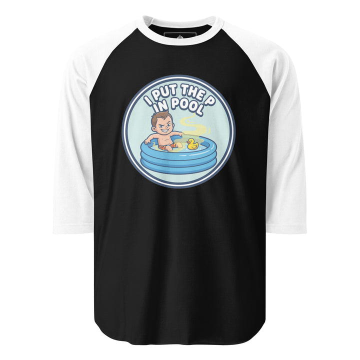 I Put The P In Pool Raglan — alternate color view