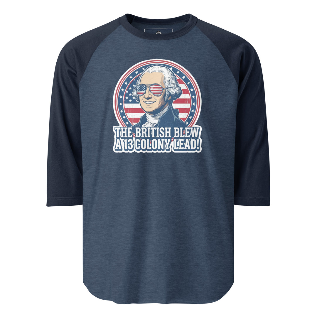 The British Blew A 13 Colony Lead Raglan — alternate color view
