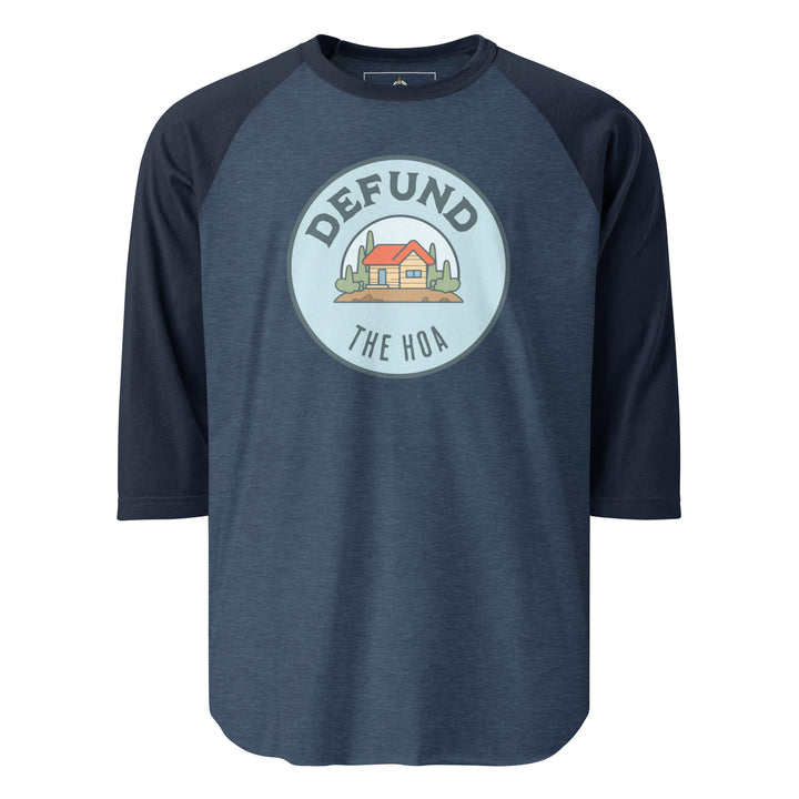 Defund The HOA Raglan — alternate color view