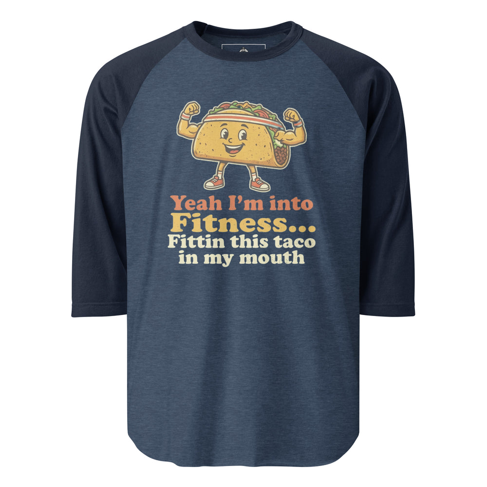 Yeah I'm Into Fitness Raglan — alternate color view