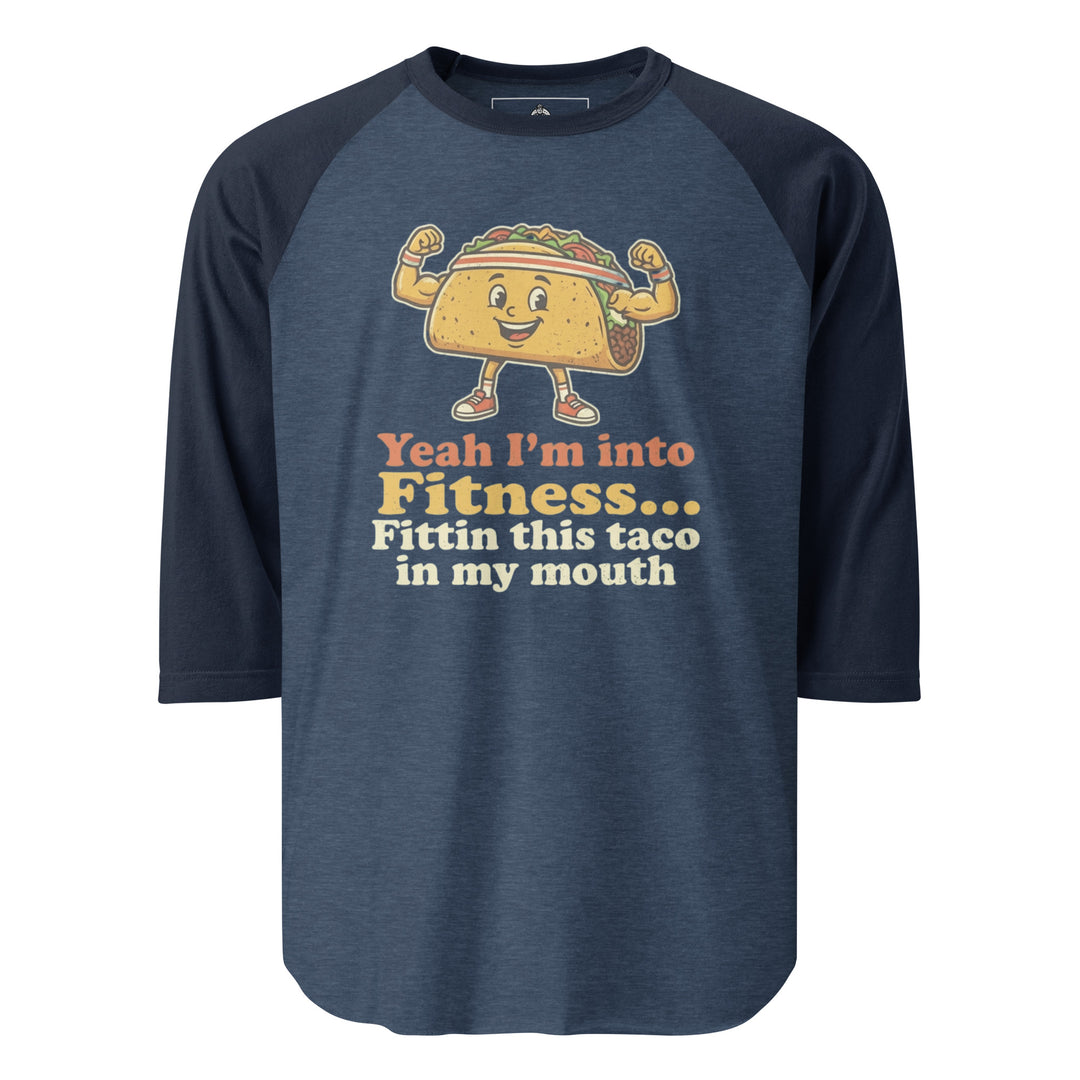 Yeah I'm Into Fitness Raglan — alternate color view