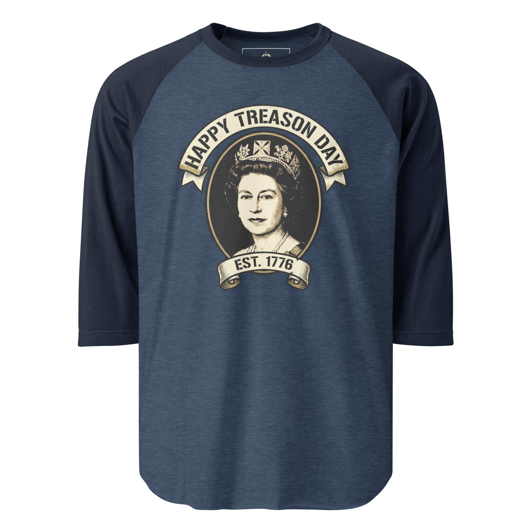 Happy Treason Day Raglan — alternate color view