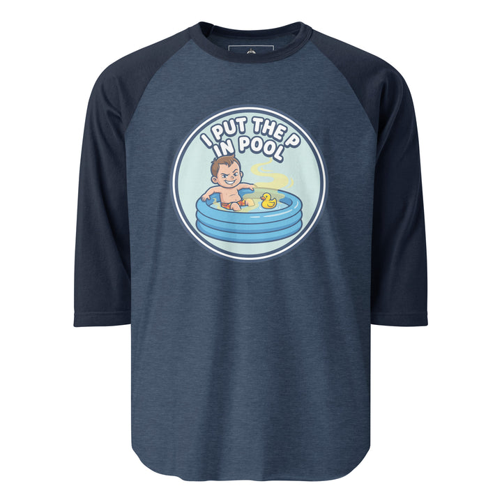 I Put The P In Pool Raglan — alternate color view