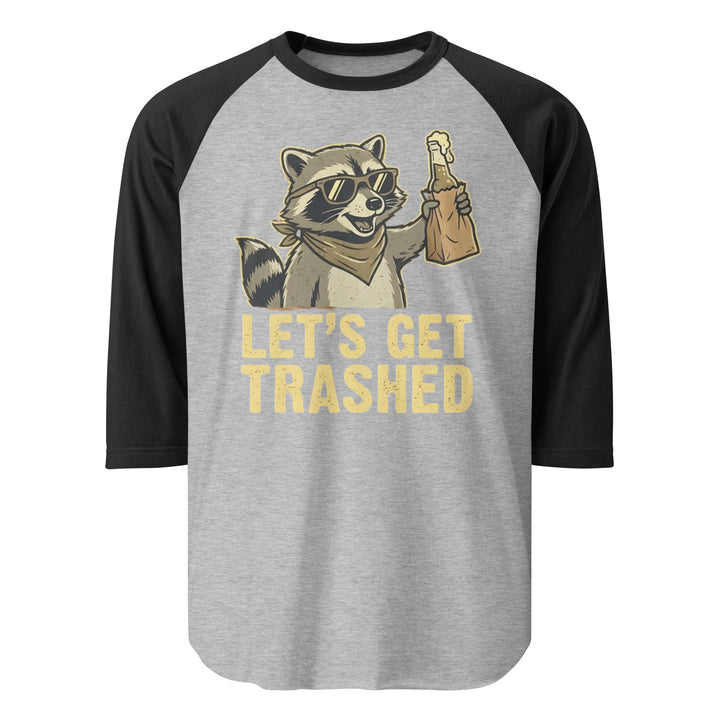 Let's Get Trashed Raglan Raglan — alternate color view