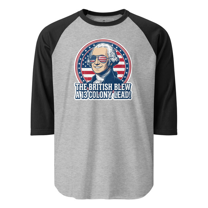 The British Blew A 13 Colony Lead Raglan — alternate color view