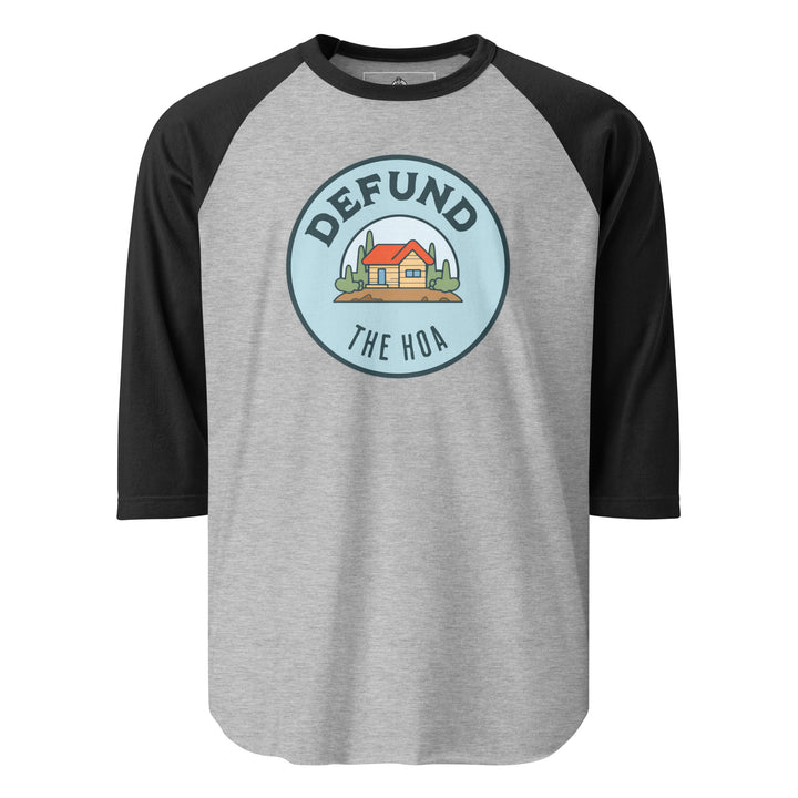 Defund The HOA Raglan — alternate color view
