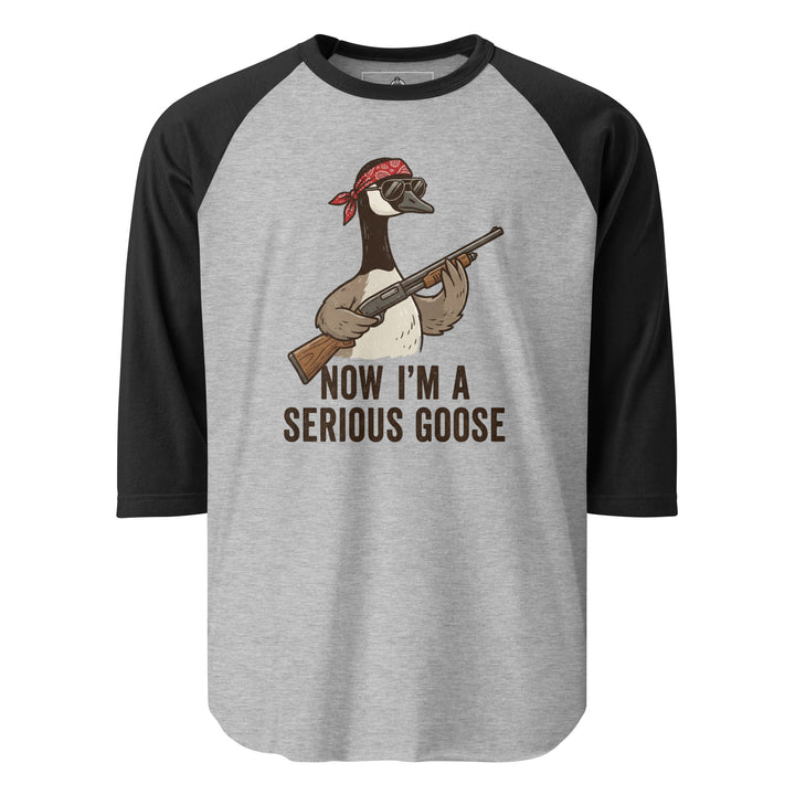 Now I'm A Serious Goose Raglan — alternate color view