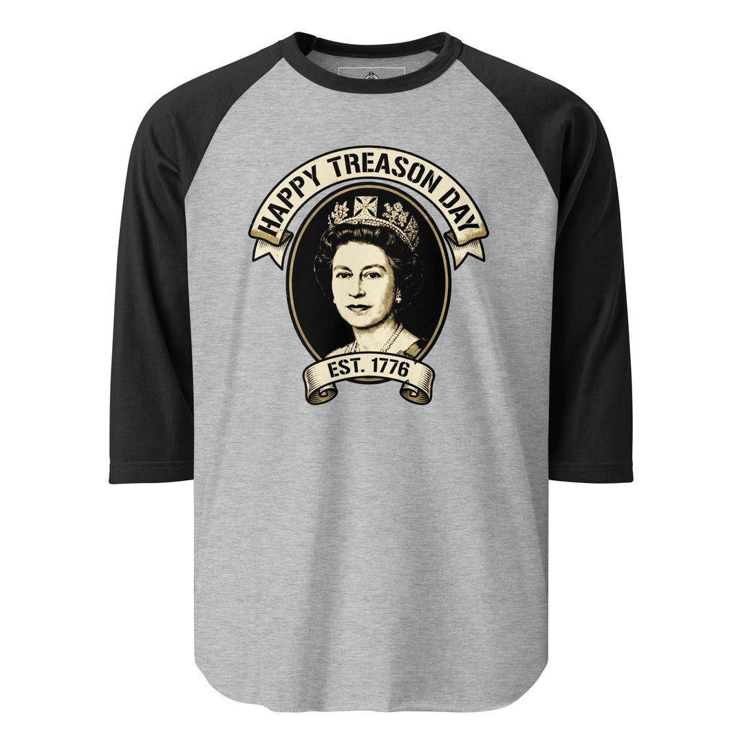 Happy Treason Day Raglan — alternate color view