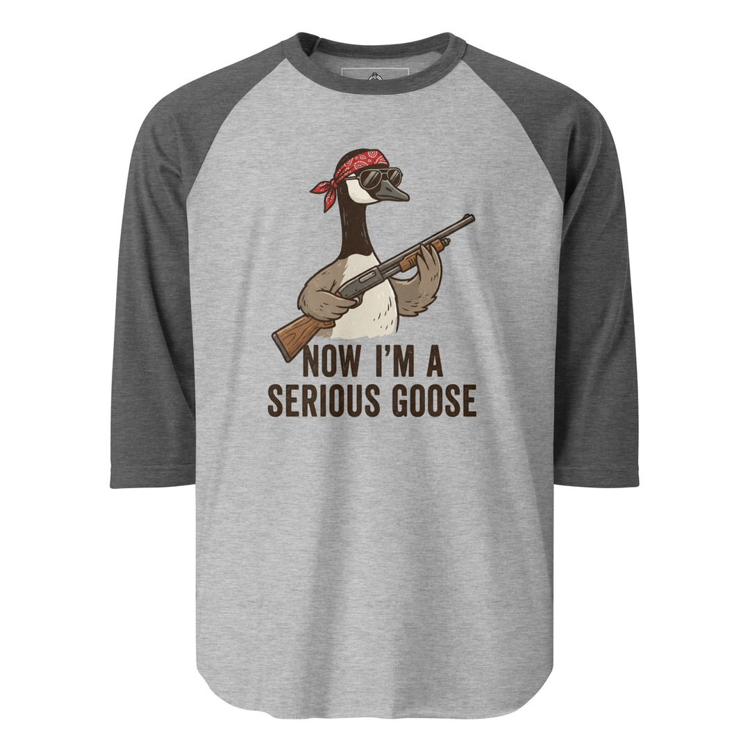 Now I'm A Serious Goose Raglan — alternate color view