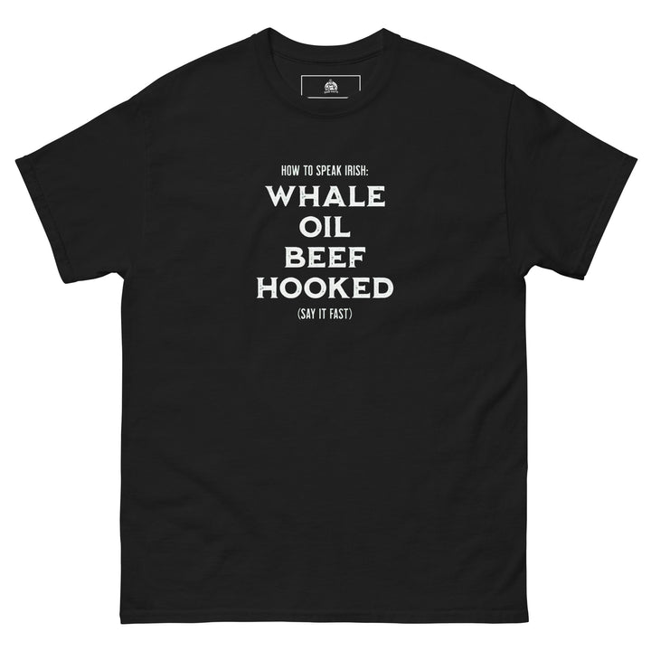 How To Speak Irish Funny Graphic Funny Graphic T-Shirt – Black – Front View