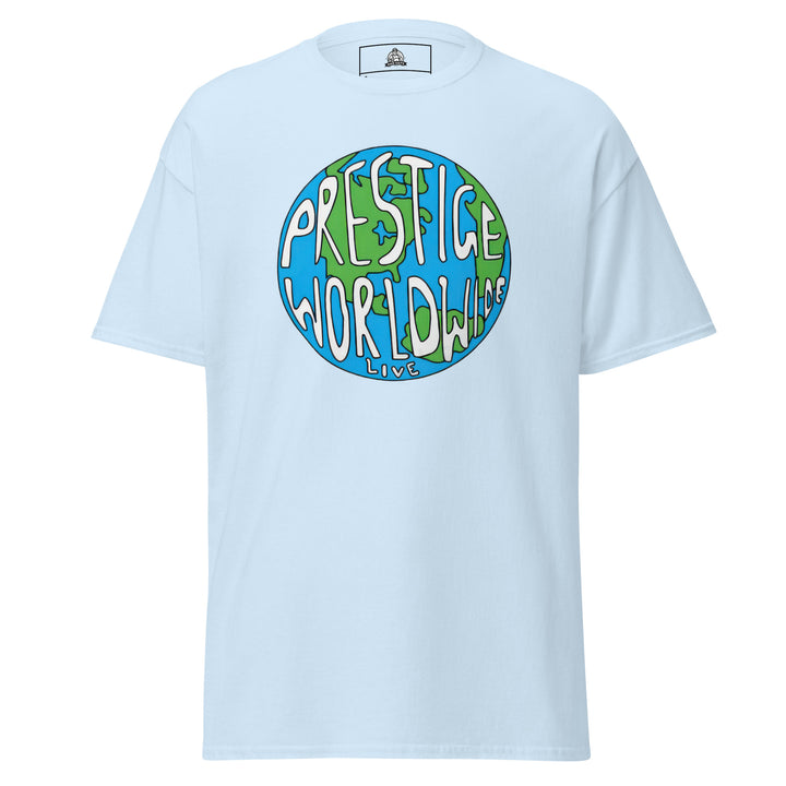Prestige Worldwide — a Prestige Worldwide company-logo design, printed on a unisex graphic tee.