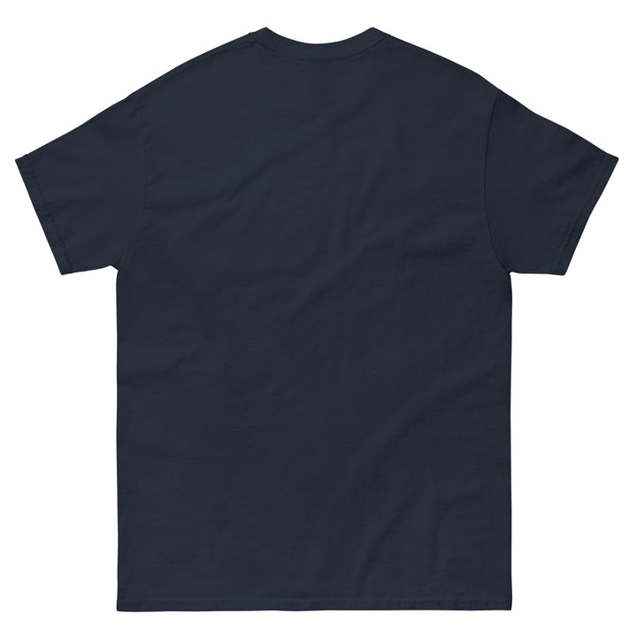 “Meh, Maybe Later” Funny Graphic T-Shirt – Navy – Back View