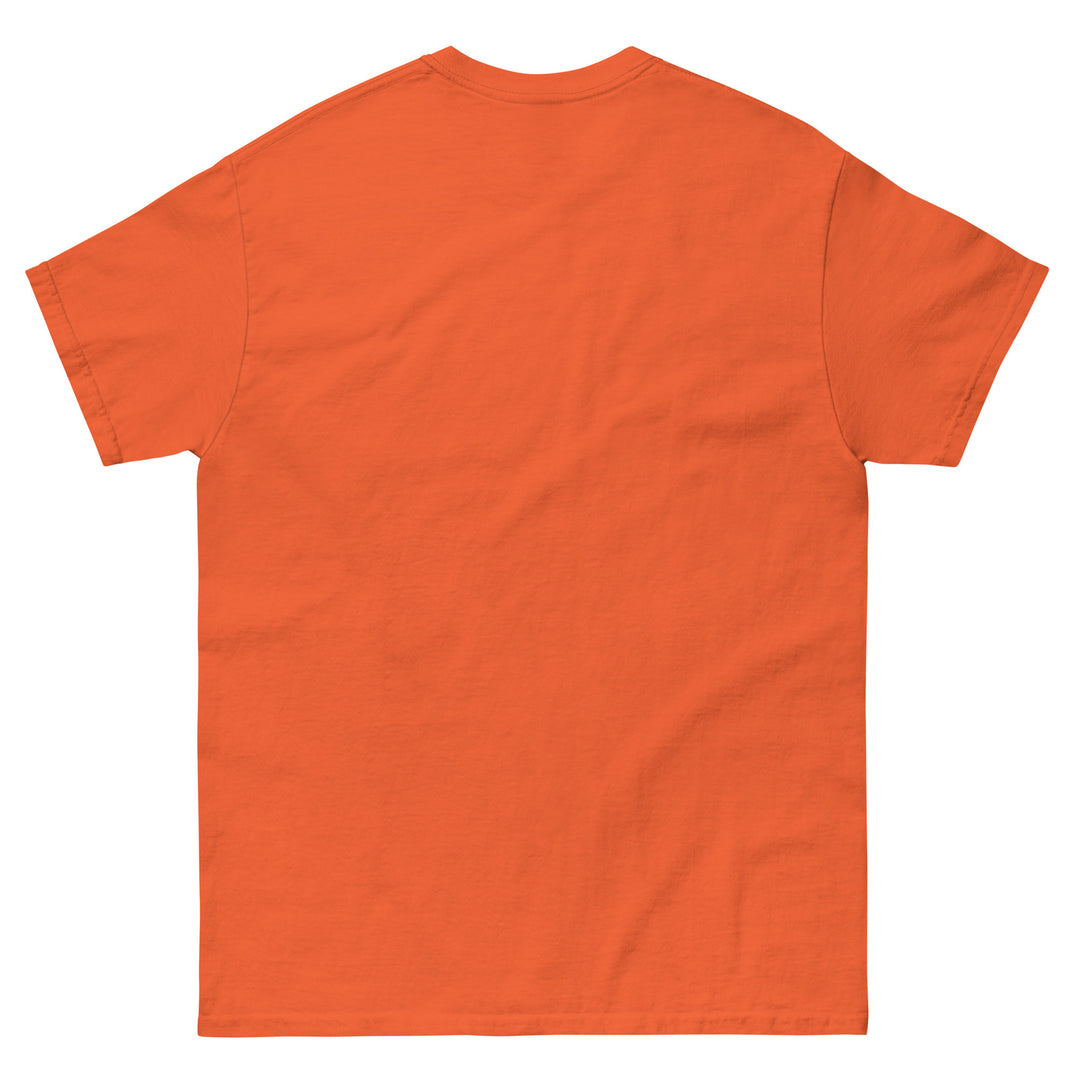 “Meh, Maybe Later” Funny Graphic T-Shirt – Orange – Back View