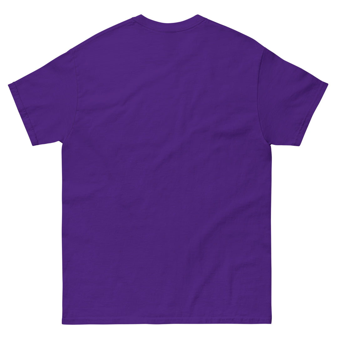 “Meh, Maybe Later” Funny Graphic T-Shirt – Purple – Back View