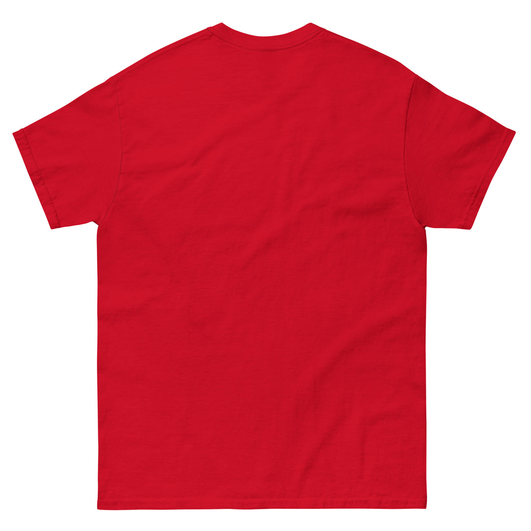 “Meh, Maybe Later” Funny Graphic T-Shirt – Red – Back View