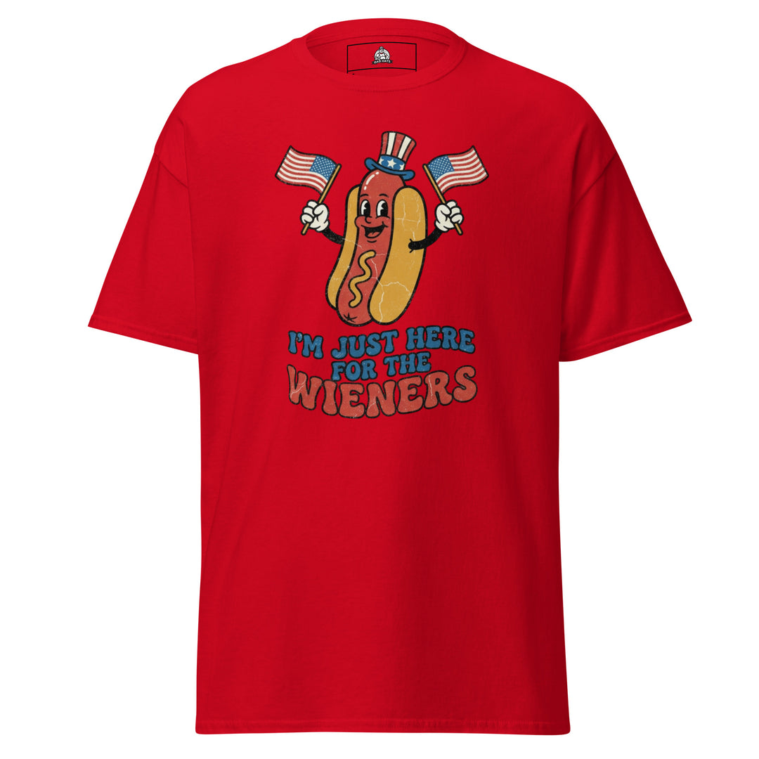 I'm Just Here For The Wieners Tee Tee — alternate color view
