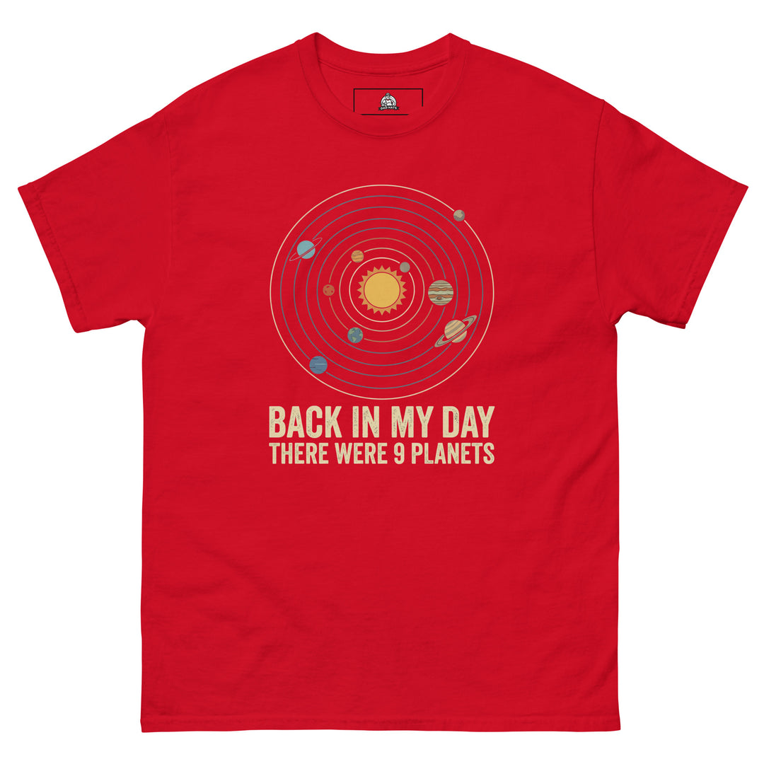 Back In My Day There Were 9 Planets Tee — alternate color view