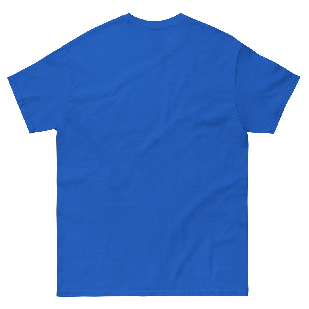 “Meh, Maybe Later” Funny Graphic T-Shirt – Royal Blue – Back View