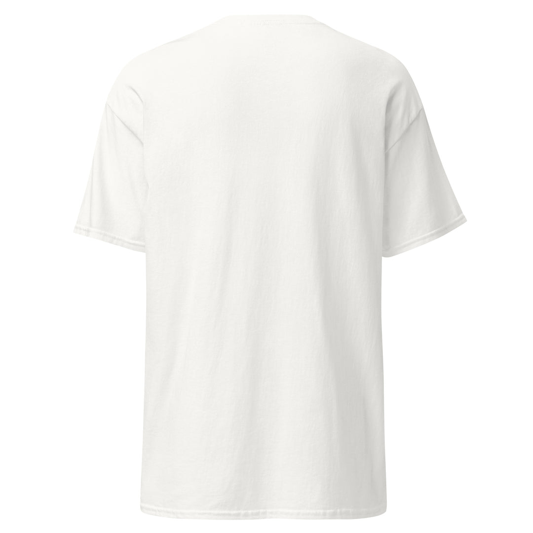 Defund The IRS Funny Graphic T-Shirt – White – Back View