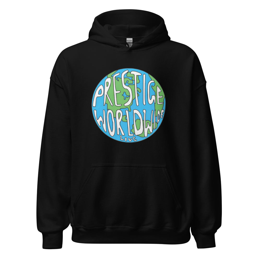 Prestige Worldwide — a Prestige Worldwide company-logo design, printed on a unisex hoodie.