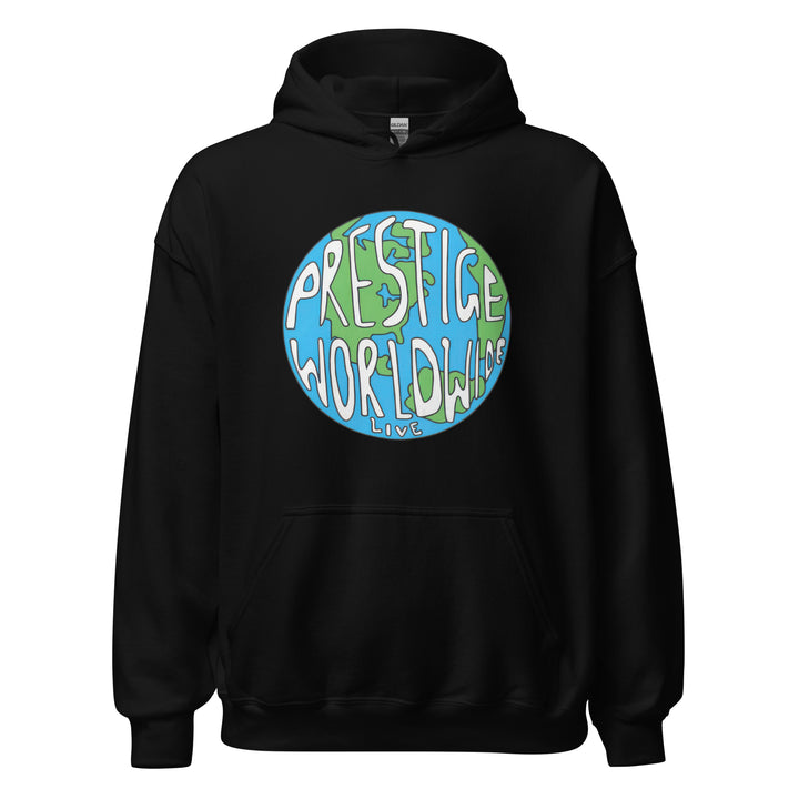 Prestige Worldwide — a Prestige Worldwide company-logo design, printed on a unisex hoodie.