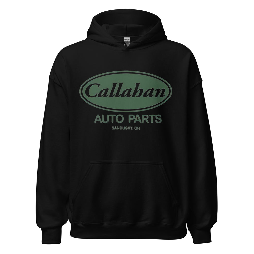 Callahan Auto Parts — a retro Callahan Auto Parts auto-shop logo, printed on a unisex hoodie.