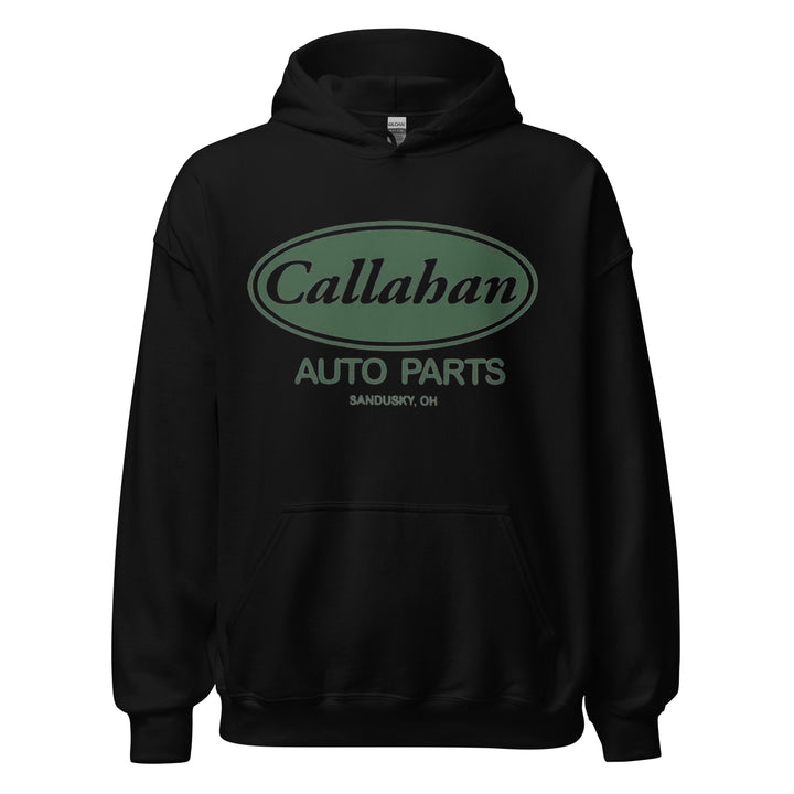 Callahan Auto Parts — a retro Callahan Auto Parts auto-shop logo, printed on a unisex hoodie.