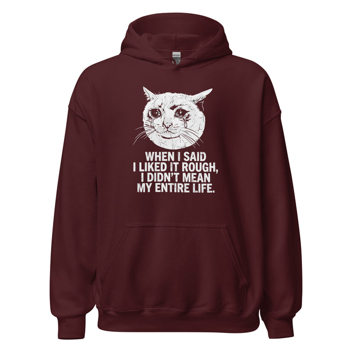 When I Said I Liked It Rough Hoodie — alternate color view