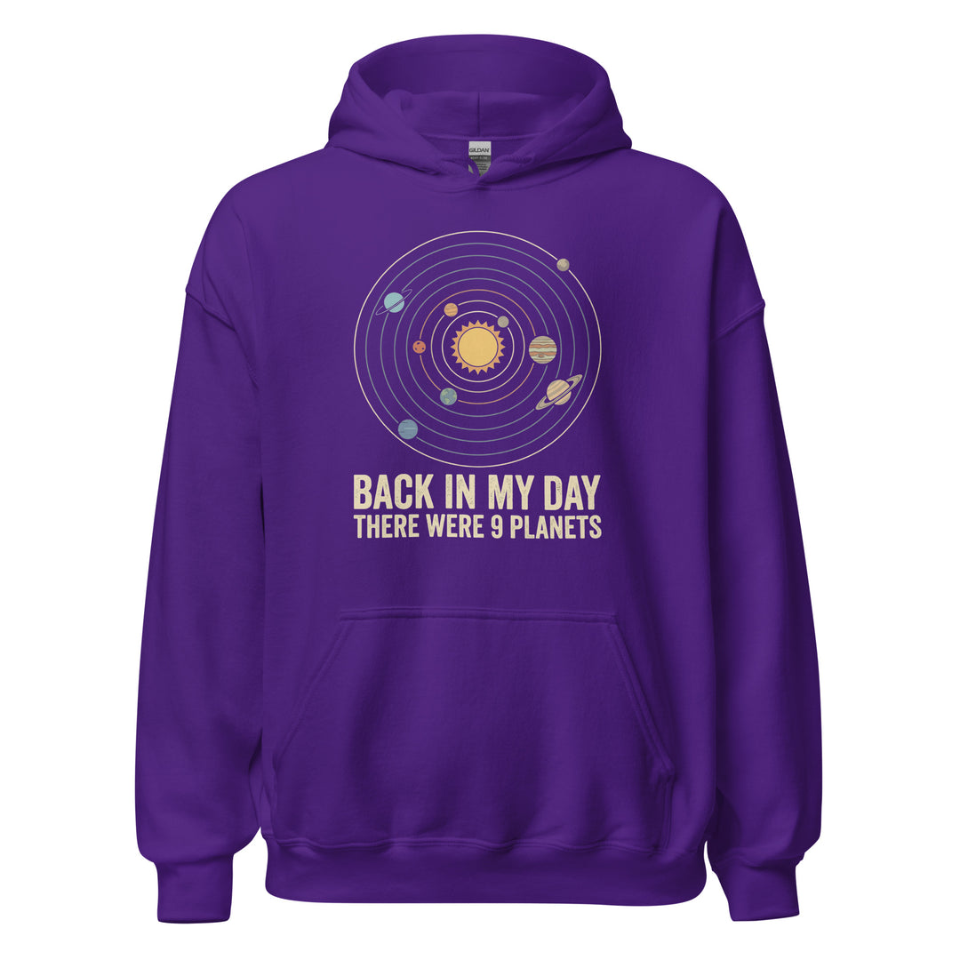 Back In My Day There Were 9 Planets Hoodie — alternate color view