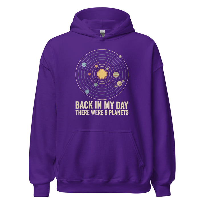 Back In My Day There Were 9 Planets Hoodie — alternate color view