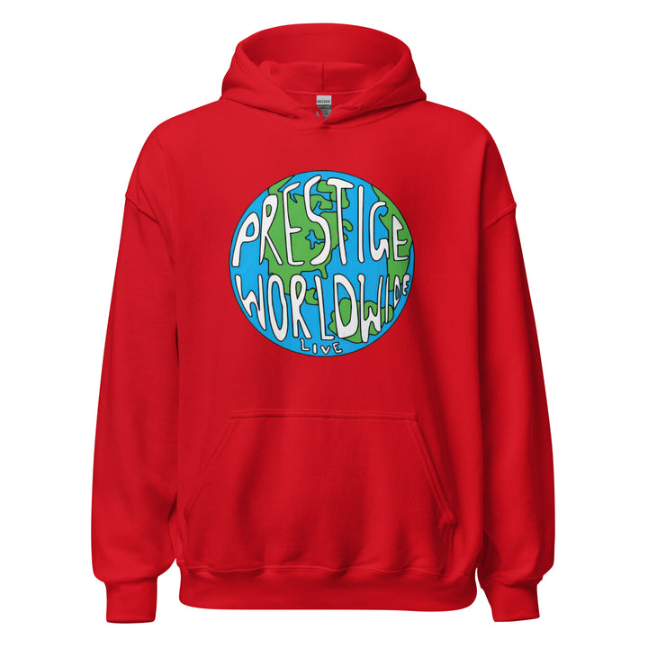 Prestige Worldwide — a Prestige Worldwide company-logo design, printed on a unisex hoodie.