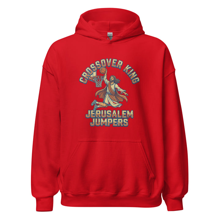 Crossover King — a basketball Crossover King design, printed on a unisex hoodie.